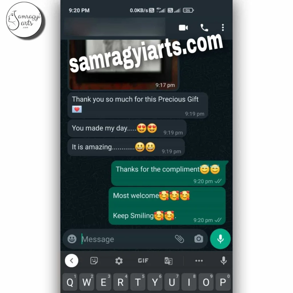 Shraddha Shukla, Happy customer of samragyiarts.com